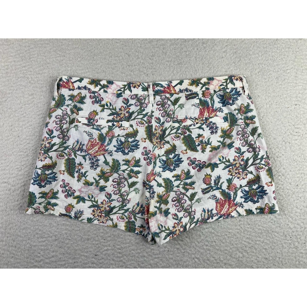 Madewell Chino Shorts Womens 8 Multicolor Floral Print Cotton 02275‎ Summer - Picture 2 of 12
